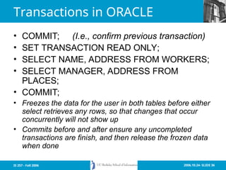 Database administration security and integrity | PPT