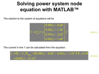 Power system representation is the method of simplifying complex three ...