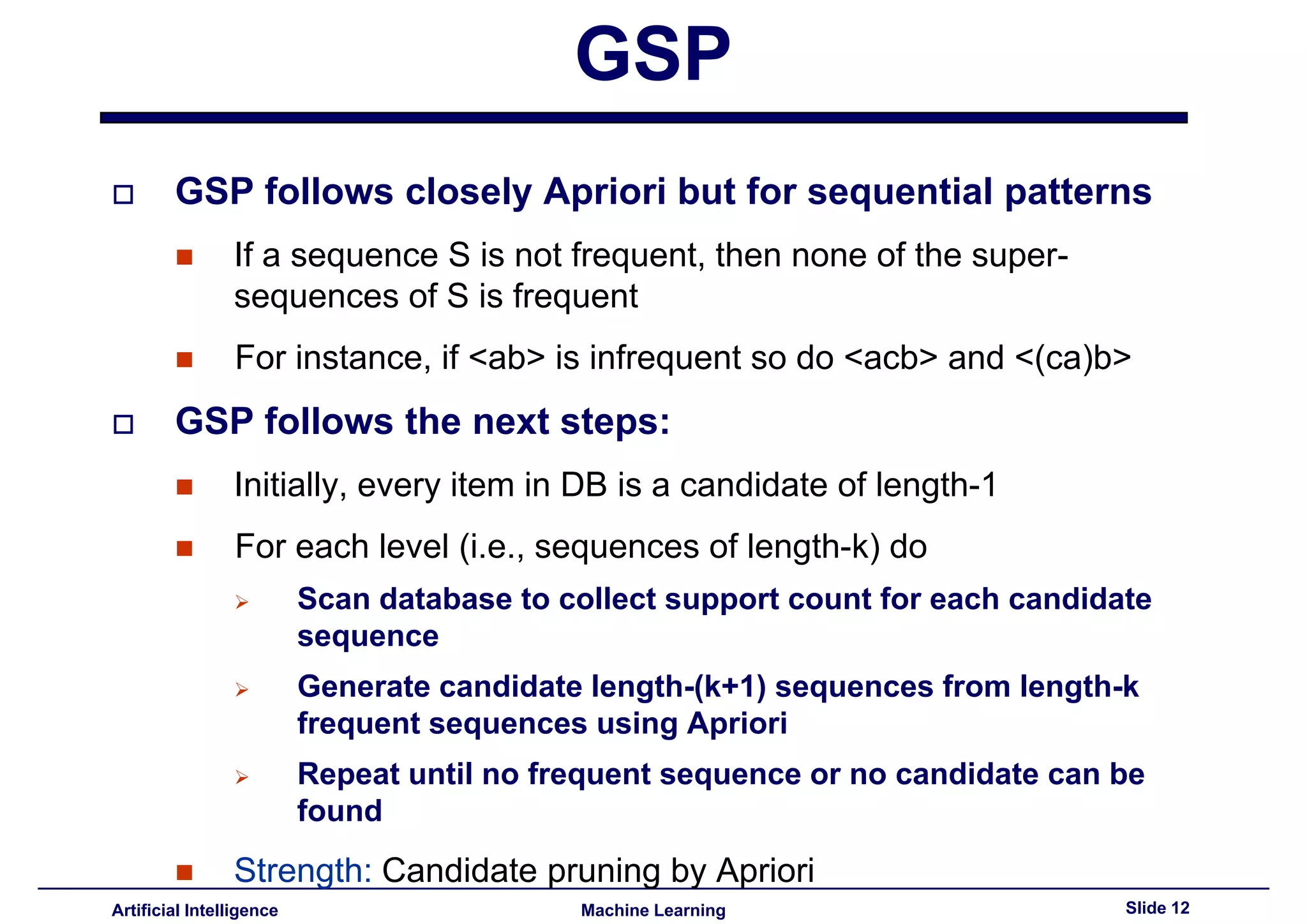 Lecture16 - Advances topics on association rules PART III