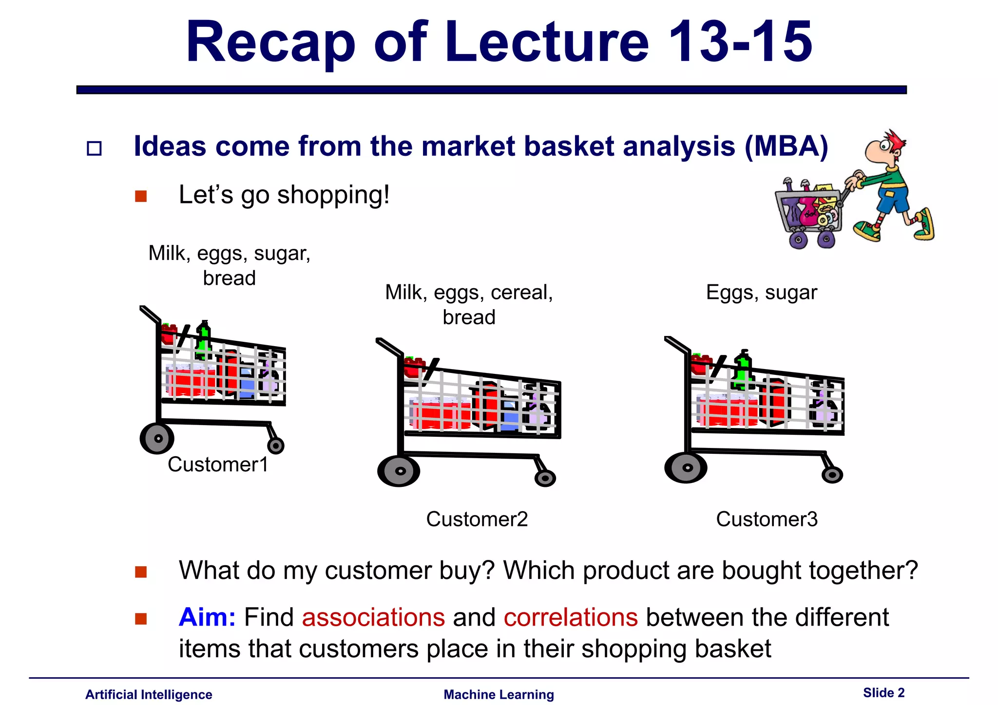 Lecture16 - Advances topics on association rules PART III