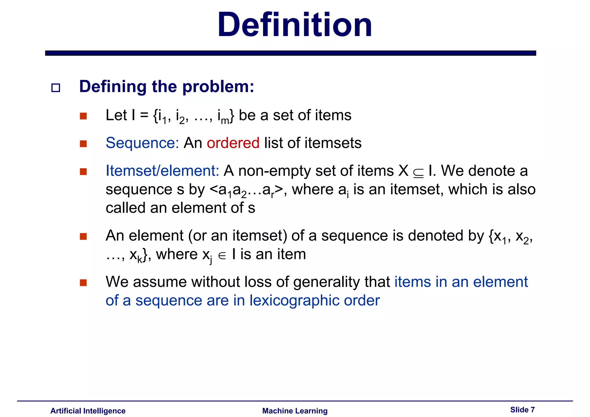 Lecture16 - Advances topics on association rules PART III
