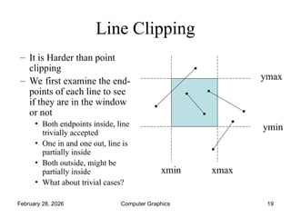 Comprehensive Guide to 2D Clipping Techniques in Computer Graphics | PPT