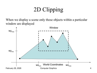 Comprehensive Guide to 2D Clipping Techniques in Computer Graphics | PPT