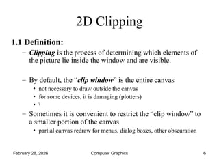 Comprehensive Guide to 2D Clipping Techniques in Computer Graphics | PPT