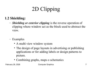 Comprehensive Guide to 2D Clipping Techniques in Computer Graphics | PPT