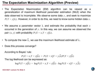 lecture_16 Expectation – Maximization pptx | PPTX