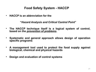 food standards - HACCP concepts and principles | PPT