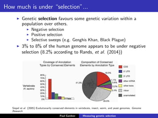 BIOL335: Genetic selection | PDF