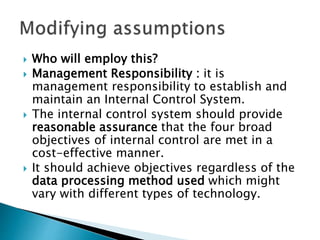 Lecture 16 internal control - james a. hall book chapter 3 | PPTX