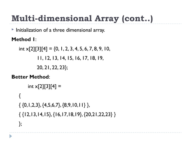Lecture 16 - Multi dimensional Array | PPT | Programming Languages ... image.