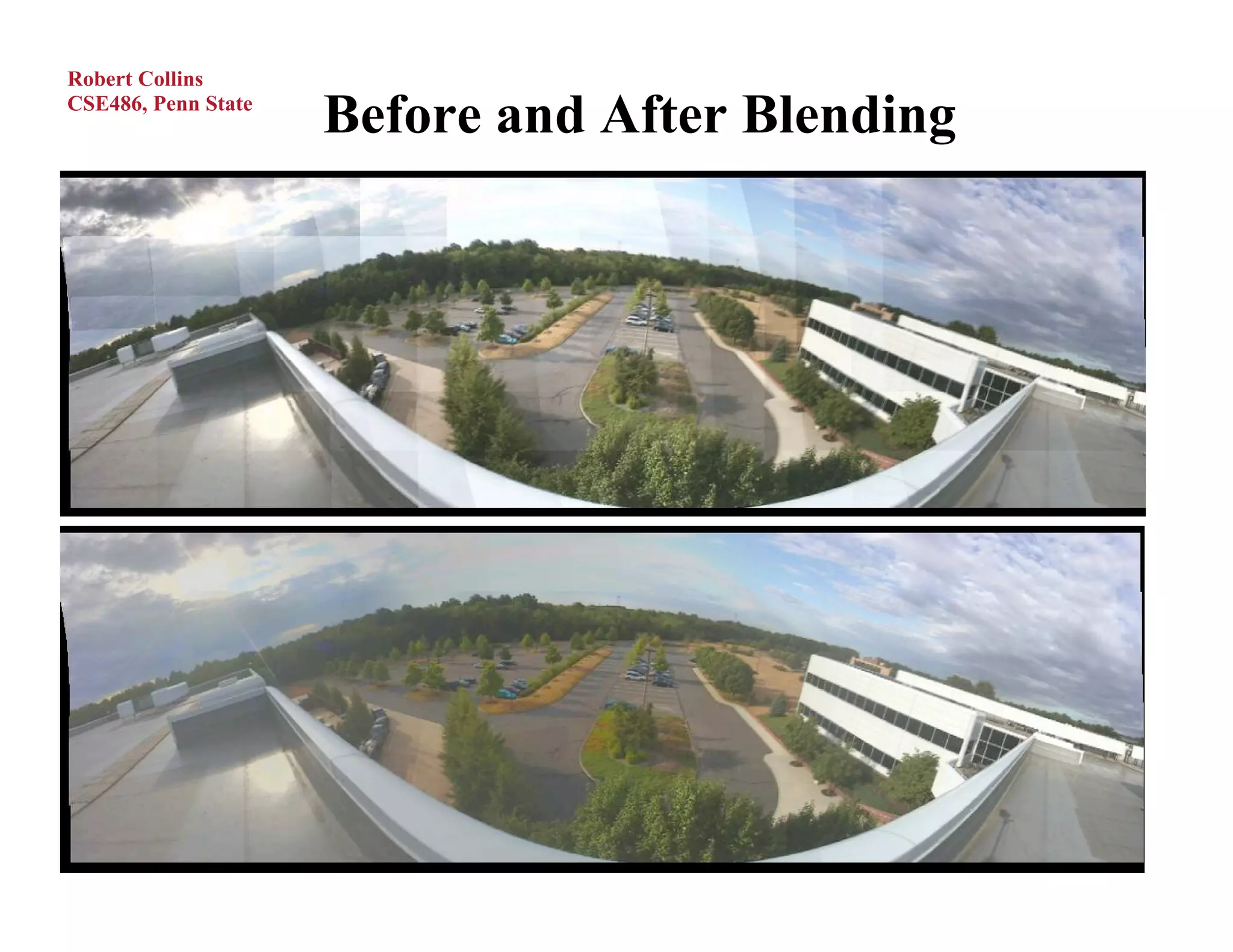 Robert Collins
CSE486, Penn State
                     Before and After Blending
 