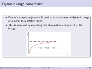 Lecture 17 Image Enhancement Process in Image Processing | PDF
