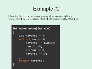 More Examples on Functions in programming | PPT