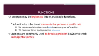 Comprehensive Introduction to Functions in Programming: Definitions ...