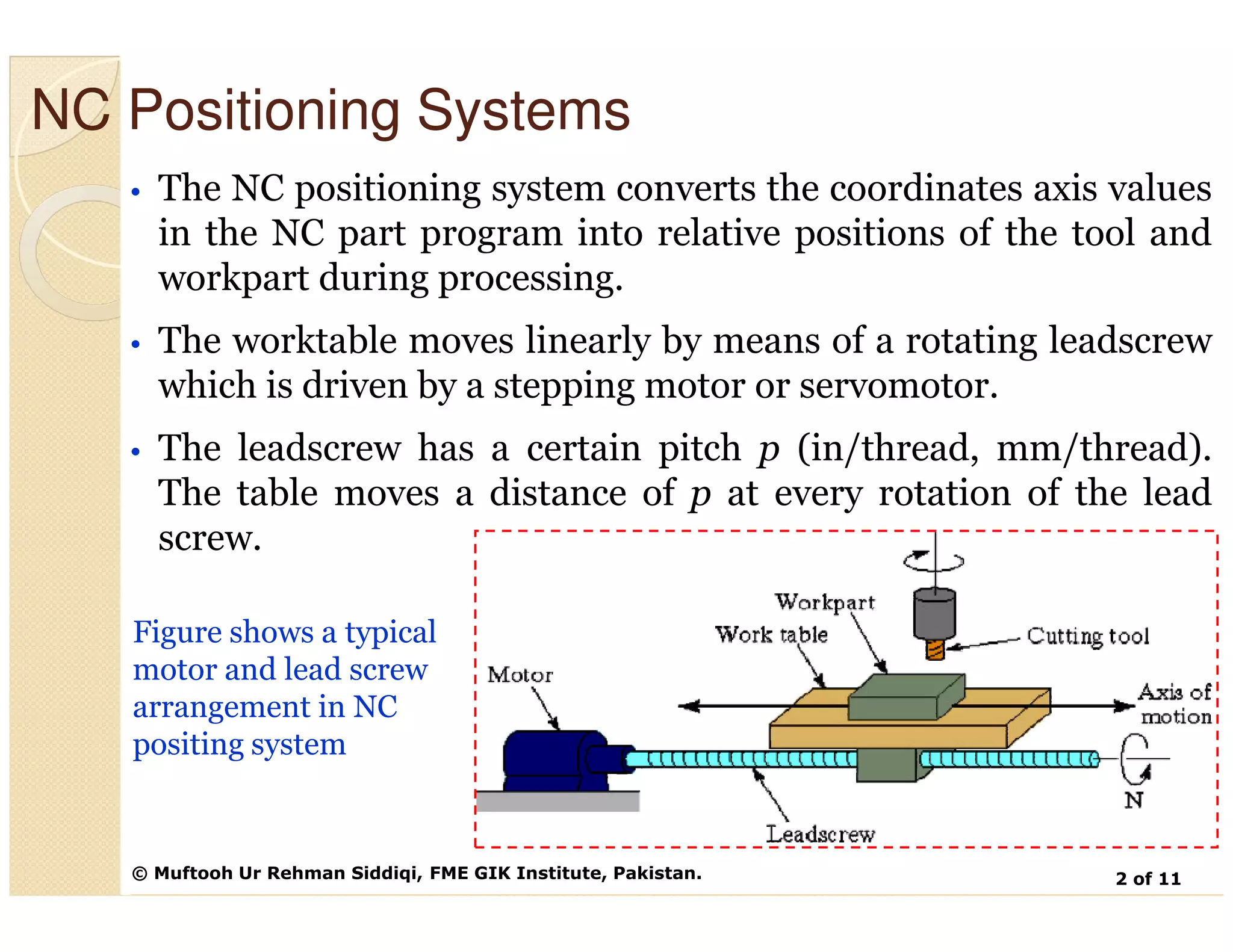 Lecture 17 position systems of nc [compatibility mode] | PDF | Radio ...