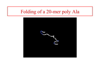 Folding of a 20-mer poly Ala
 