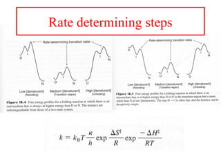 Rate determining steps
 
