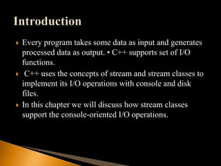 Input and output basic of c++ programming and escape sequences | PDF