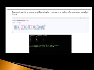 Input and output basic of c++ programming and escape sequences | PPT