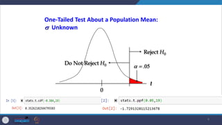 Comprehensive Guide to Hypothesis Testing for Means and Proportions | PDF