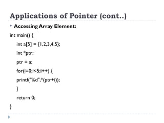 Lecture 18 - Pointers | PPT