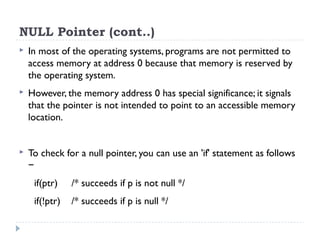 Lecture 18 - Pointers | PPT