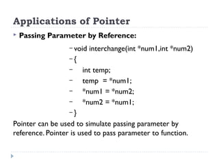 Lecture 18 - Pointers