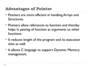 Lecture 18 - Pointers