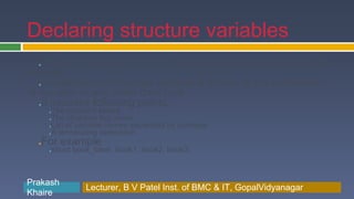 Lecture18 structurein c.ppt | Programming Languages | Computing