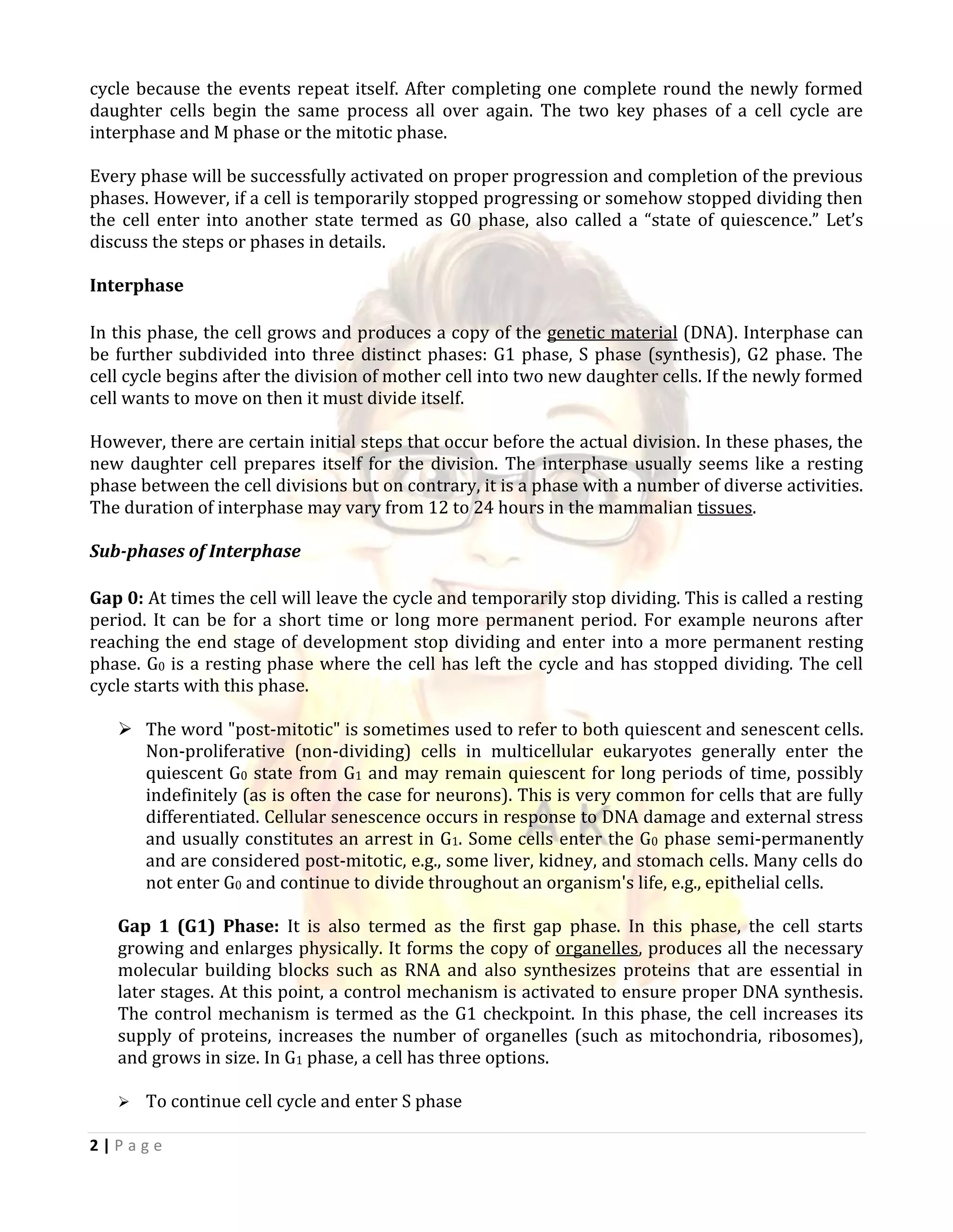 Lecture 18 cell cycle and its regulation converted | PDF
