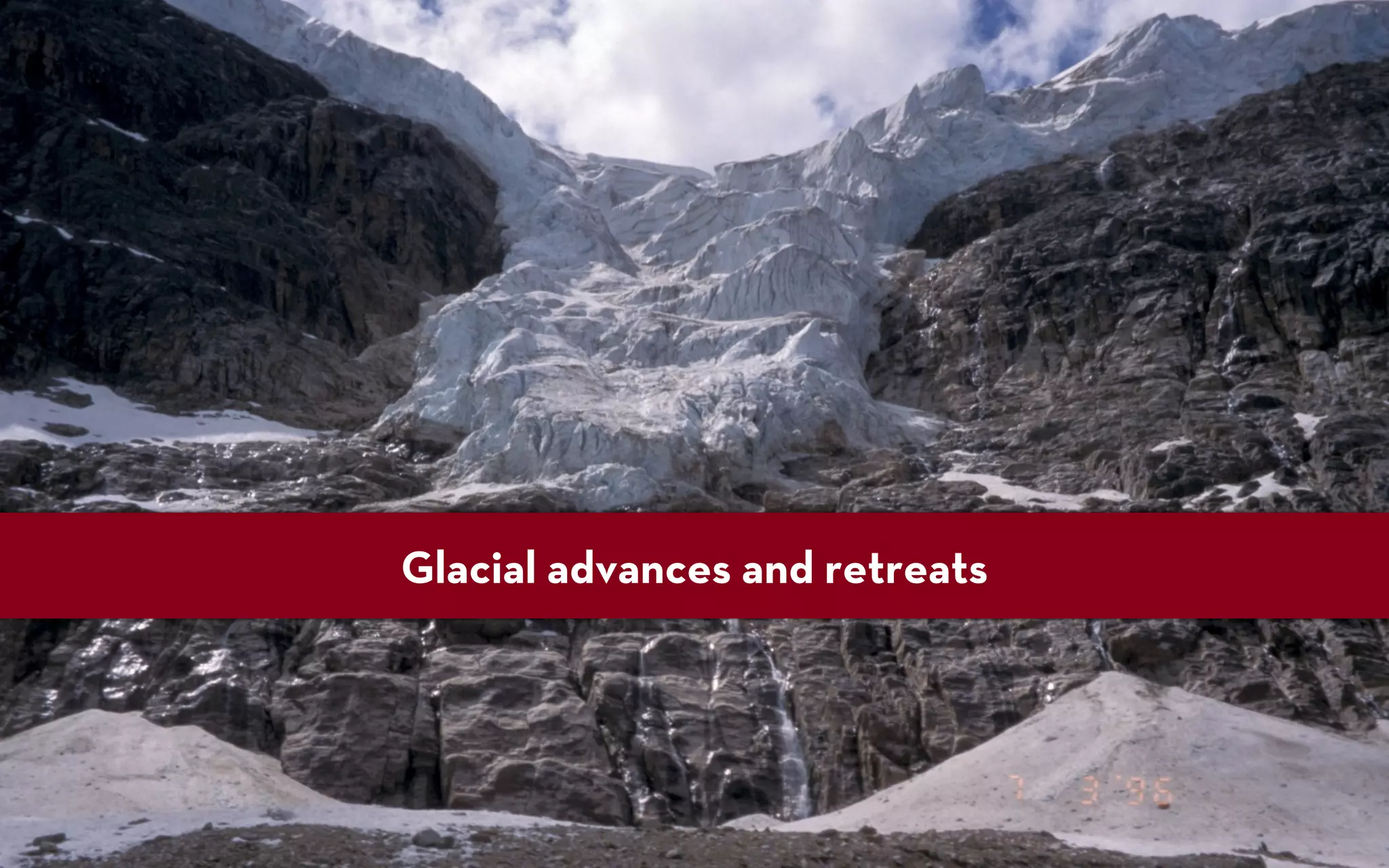Glacial advances and retreats
 