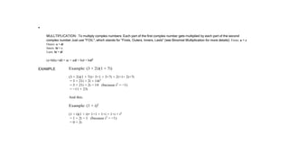 LECTURE 18 MARCH 2024- LEVEL 3 -2 Complex Numbers.ppsx