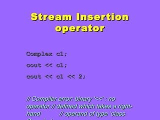 Operator Overloading | PPT
