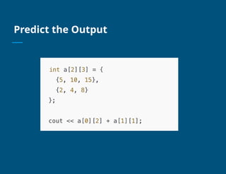 Comprehensive Guide to 2D Arrays in C++ Programming Fundamentals | PPTX