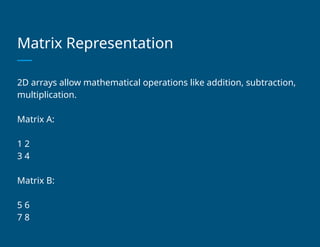 Comprehensive Guide to 2D Arrays in C++ Programming Fundamentals | PPTX