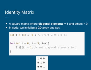 Comprehensive Guide to 2D Arrays in C++ Programming Fundamentals | PPTX