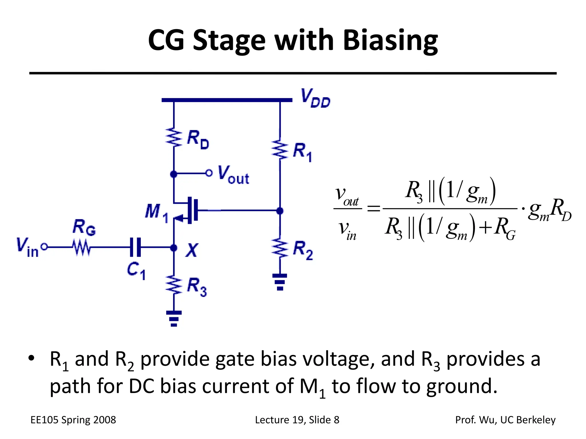 Single stage amplifier using mos technology | PDF