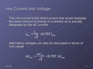 Rms Current Unit Lecture19.ppt the atomic structure of atom explained | PPT