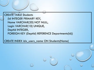 Lecture 19 - Databases and SQL 2.pptx from CS class | PPTX