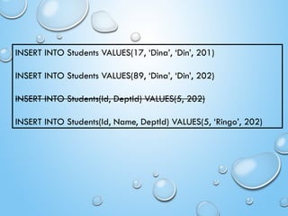 Lecture 19 - Databases and SQL 2.pptx from CS class | PPTX