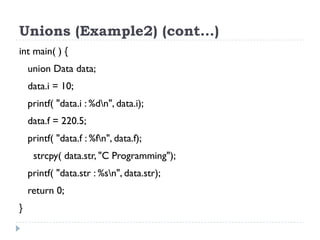 Lecture 19 - Struct and Union | PPT