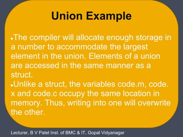 Lecture19 unionsin c.ppt