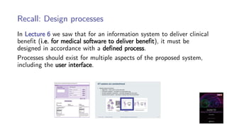 Principles of Health Informatics: Usability of medical software | PDF
