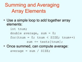 Partial Array Initialization in programming languages | PPT