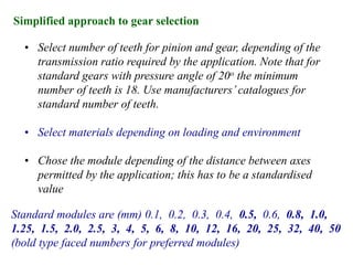 Gear Strength, static and Dynamic Design and Analysis | PDF
