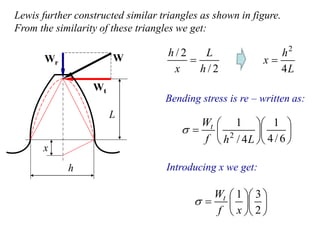 Gear Strength, static and Dynamic Design and Analysis | PDF