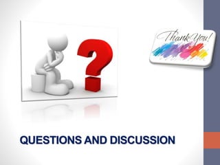 QUESTIONS AND DISCUSSION
 