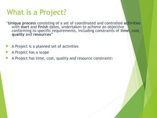 Introduction to Project Management Introduction to Project Management | PPT