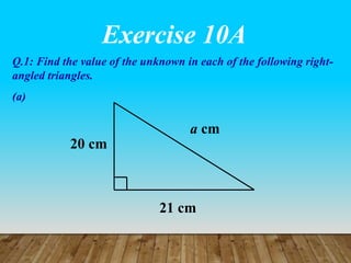 Pythagoras' Theorem | PPTX