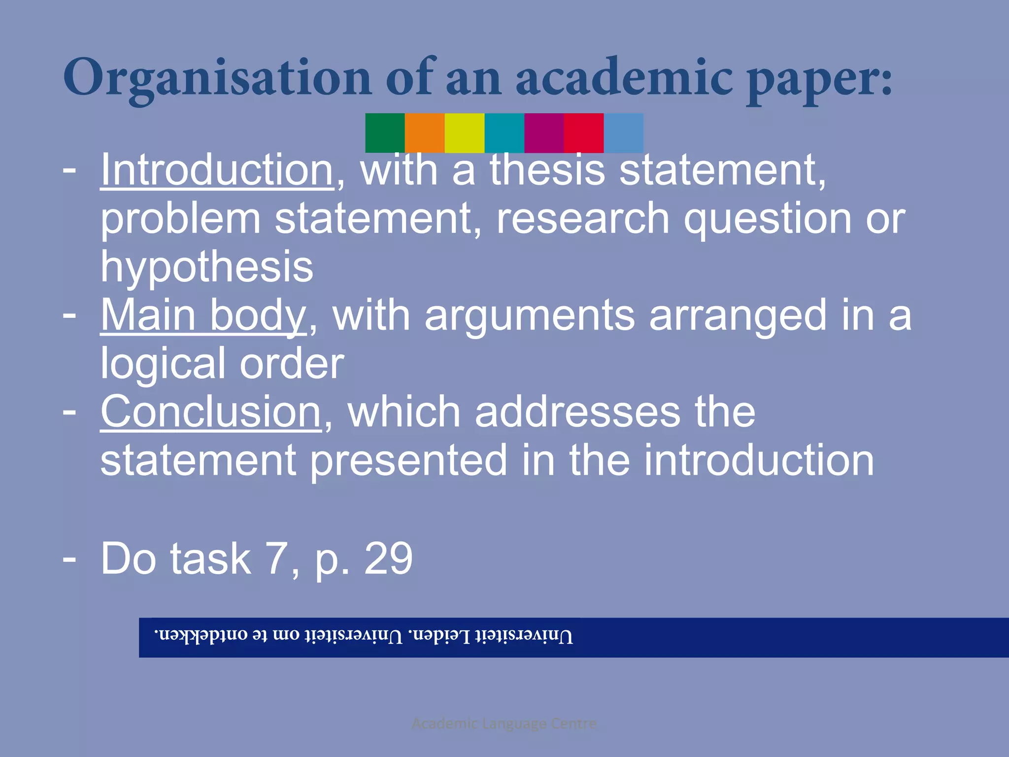 Lecture 1 academic writing in english final | PPT